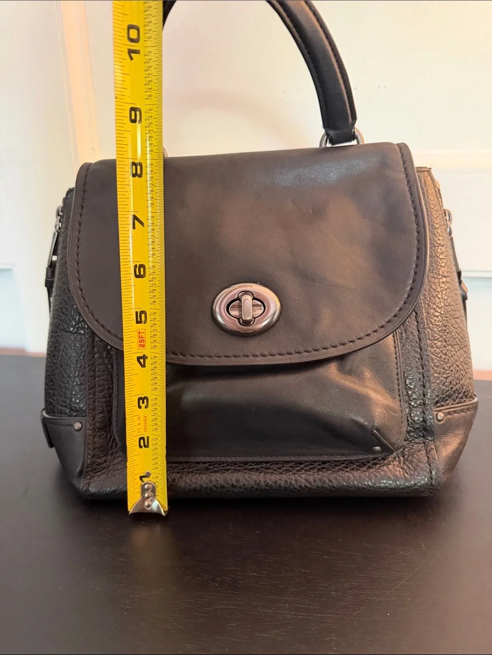 COACH Faye Convertible Backpack in black